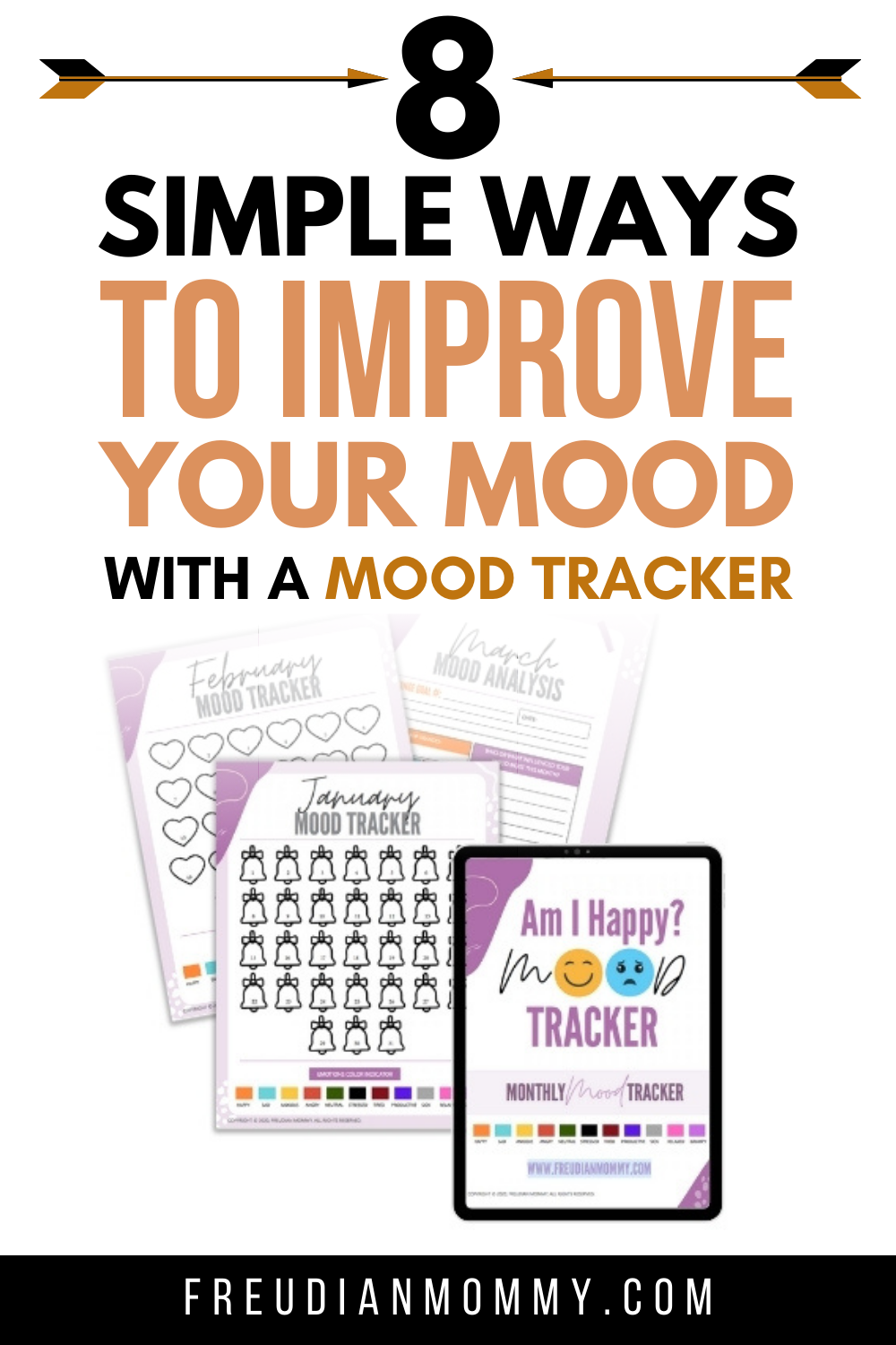 8 Simple Ways To Improve Your Mood- Using A Mood Tracker - Freudian Mommy