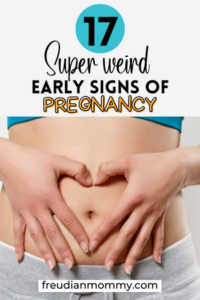weird signs of pregnancy