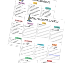 A Simple Stay At Home Mom Cleaning Schedule For A Tidy Home